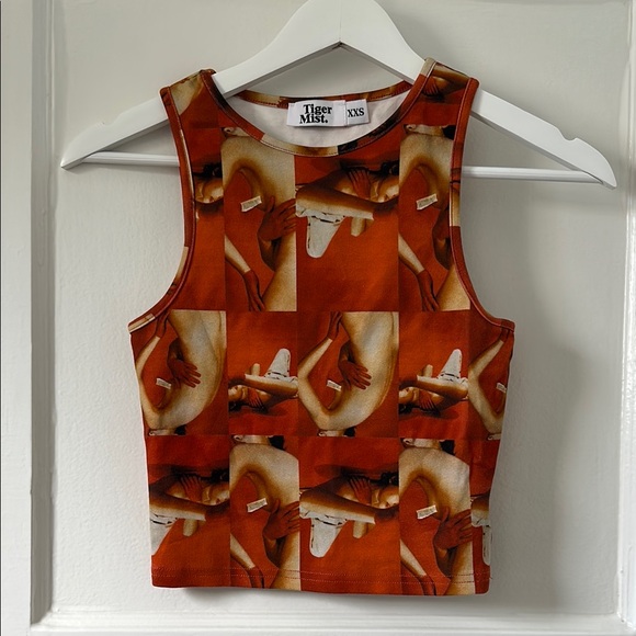 Tiger Mist Tops - Tiger Mist Graphic Crop Top